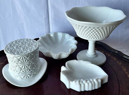 Milk Glass Starter Set of 4      #MilkglassLOVERS